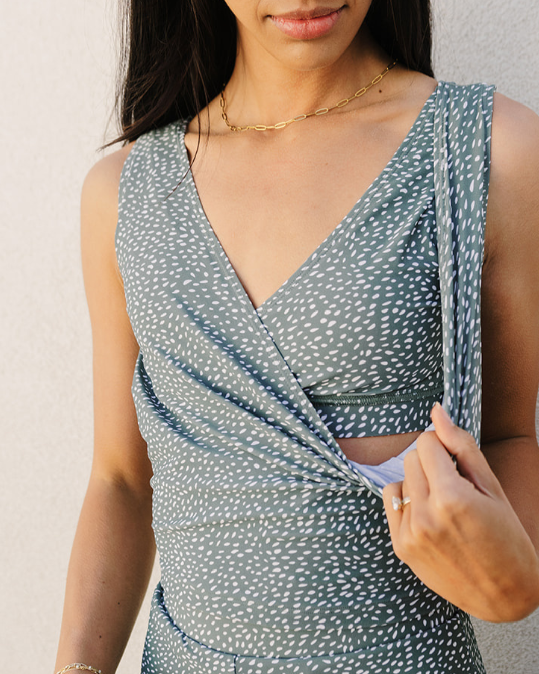 basil wrap top - FINAL SALE