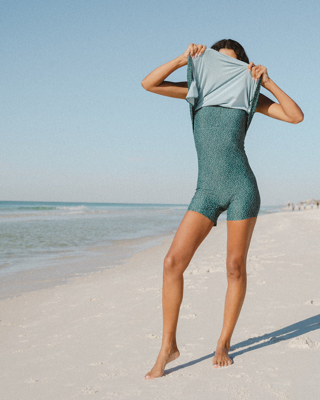 peppermint swim dress - FINAL SALE