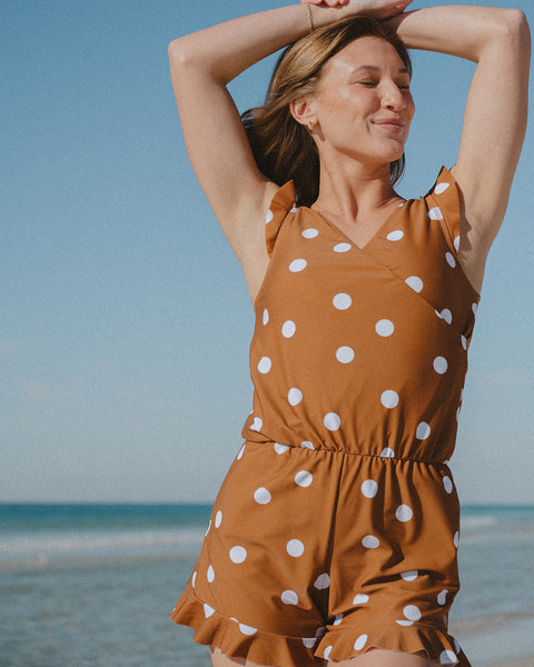 Ginger Swim Romper