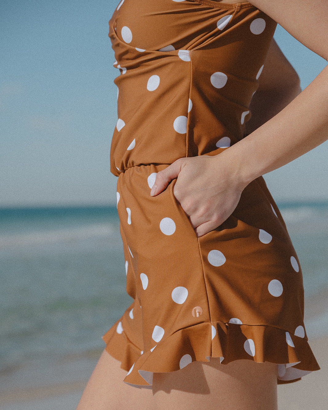 ginger swim romper