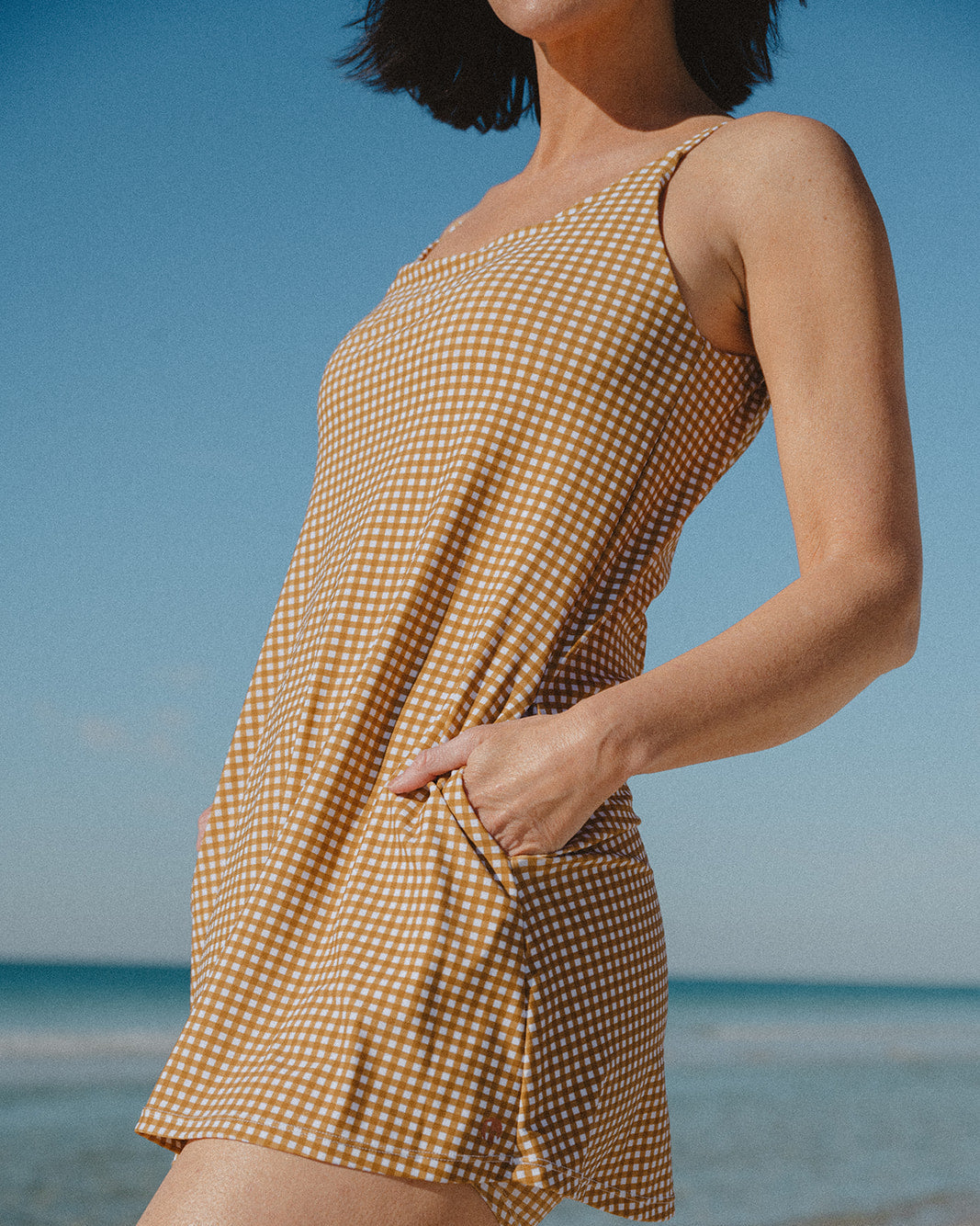 peppermint swim dress - FINAL SALE