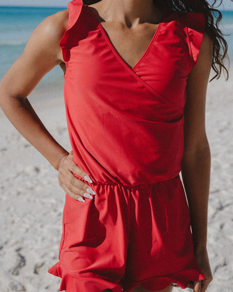 Ginger Swim Romper