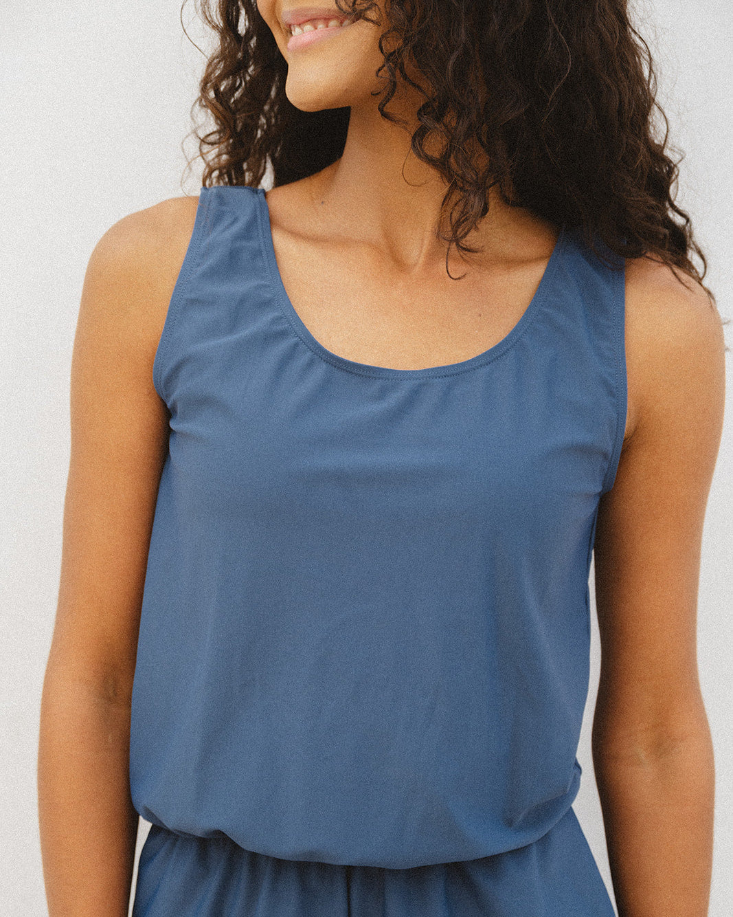 sage swim romper - FINAL SALE
