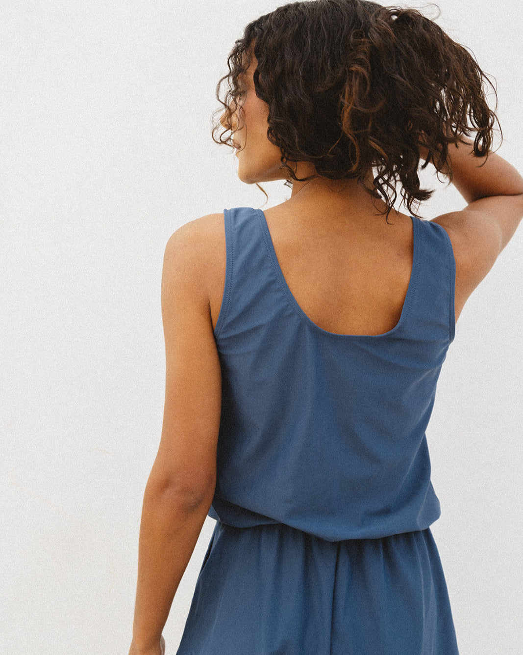 sage swim romper - FINAL SALE