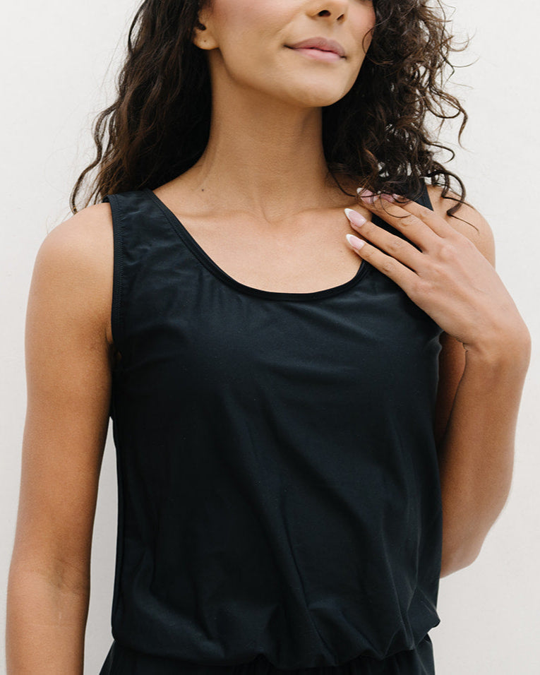 sage swim romper - FINAL SALE