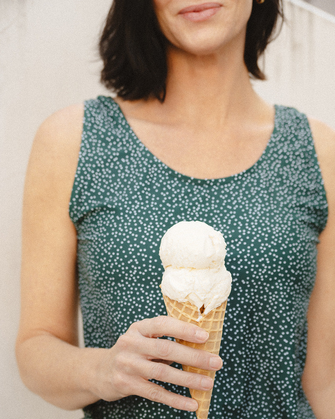 sage swim romper - FINAL SALE