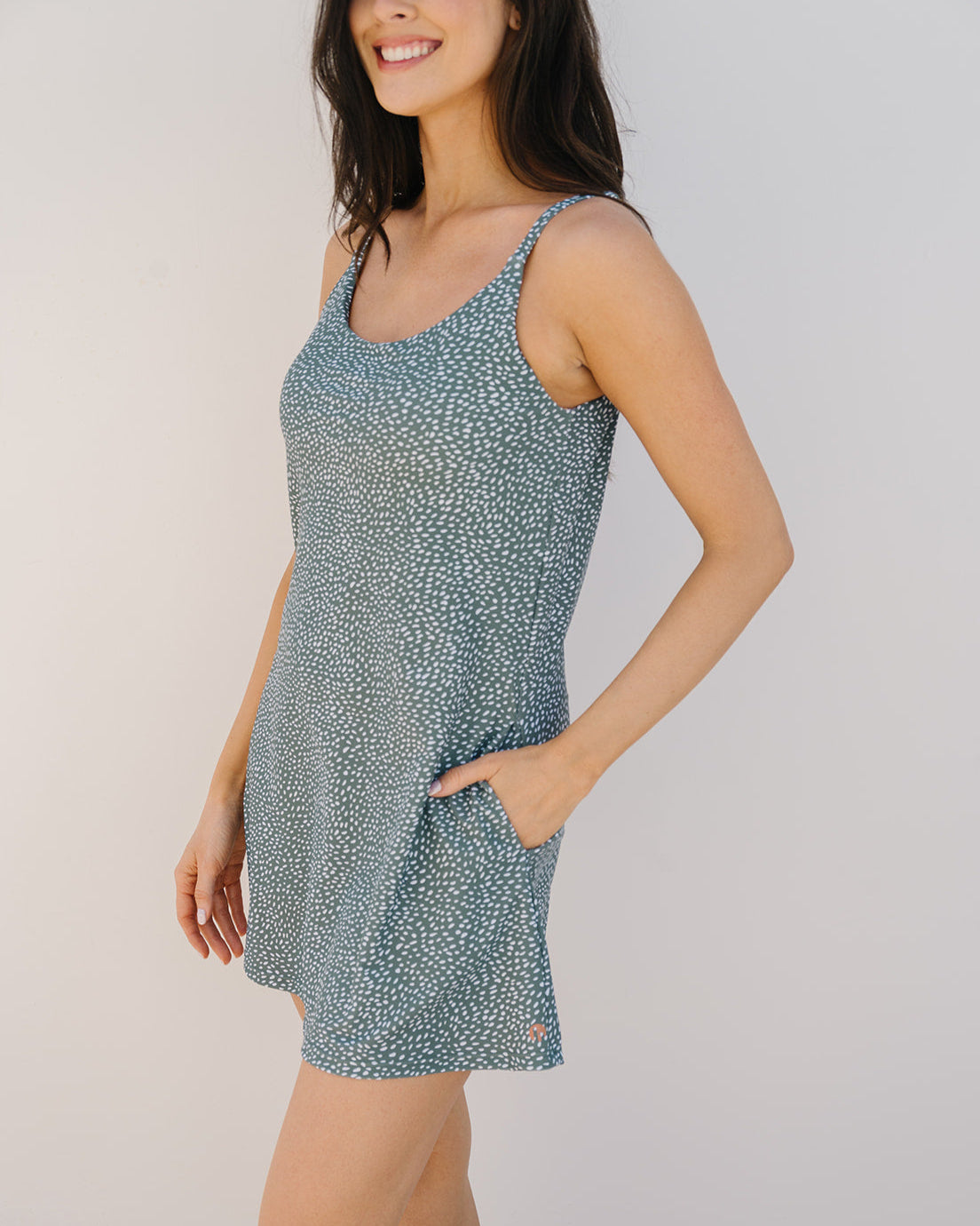peppermint swim dress - FINAL SALE