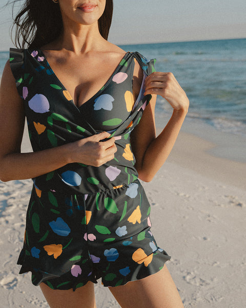 Ginger Swim Romper