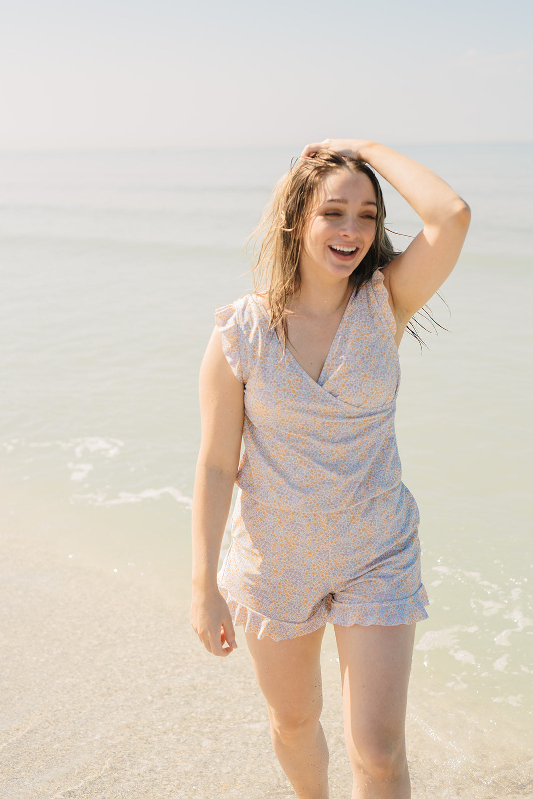 ginger swim romper - FINAL SALE